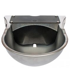 Bebedero para caballos B-51 con nivel gris | Equipamiento para el caballo | Producto de Guarnicioner&iacute;a | Tradici&oacute;n artesana | Color Plateado | Los Nietos