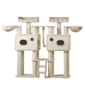Rascador Royal Cat Palace Cream color Crema