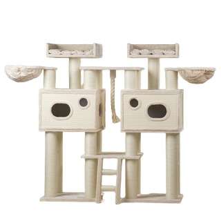 Rascador Royal Cat Palace Cream color Crema