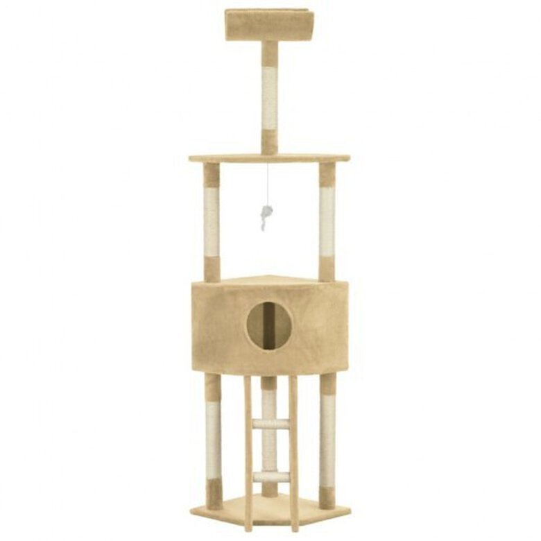 Rascador para gato con poste de sisal color Beige, , large image number null