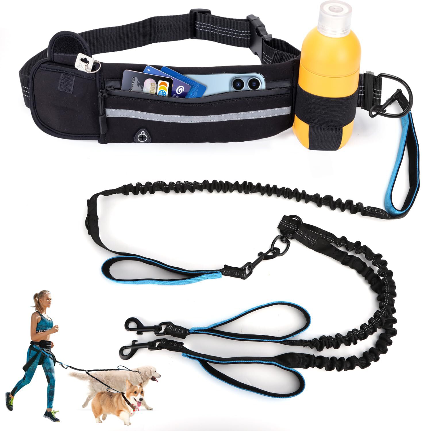 Nobleza Correa Perro Manos Libres con Bolsillo para Perros thumbnail