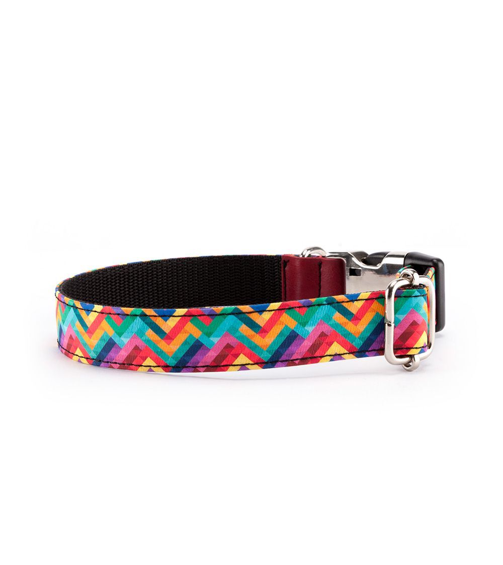 Pamppy funny pixel collar de algod&oacute;n y poli&eacute;ster multicolor para perros, , large Imagen numero 2
