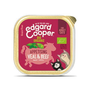 Edgard & Cooper Grain Free Buey y Ternera tarrina para gatos, Edgard & Cooper Grain Free Buey y Ternera tarrina para gatos