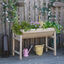 Outsunny Huerto Urbano Elevado de Madera 108,5x60x80 cm Mesa de Cultivo con Tela no Tejida y 3 Orificios de Drenaje para Jard&iacute;n Terraza Exterior Carga 50 kg Natural, , large indicador imagen numero 2