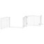 vidaXL Puerta para perros plegable 4 paneles madera álamo blanca 320cm, , large indicador imagen numero 9