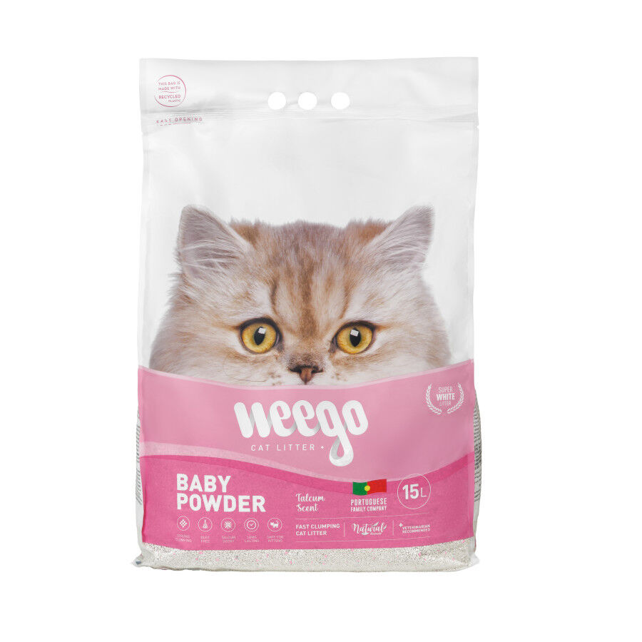 Weego Baby Powder Arena Aglomerante para gatos