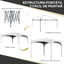 Outsunny Carpa Plegable Blanco, , large indicador imagen numero 4