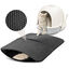 Nobleza- Alfombra para Gatos,Estera Arena Gatos(60x40cm,Negro),diseño de doble capa en forma de panal,Antideslizante Estera Arena Gatos,Plegable Cat Litter Mat,material impermeable, , large indicador imagen numero 1