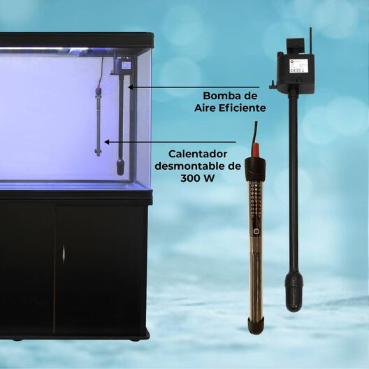 Acuario Completo de 300L con Mueble Negro, , large image number null