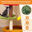 COSTWAY &Aacute;rbol Rascador para Gatos Moderno, 106 cm &Aacute;rbol para Gatos en Forma de Hamburguesa con Percha Acolchada, Cama Amplia, Postes Rascadores de Sisal, Cojines de Felpa, Torre para Gato Decorativo, , large indicador imagen numero 4