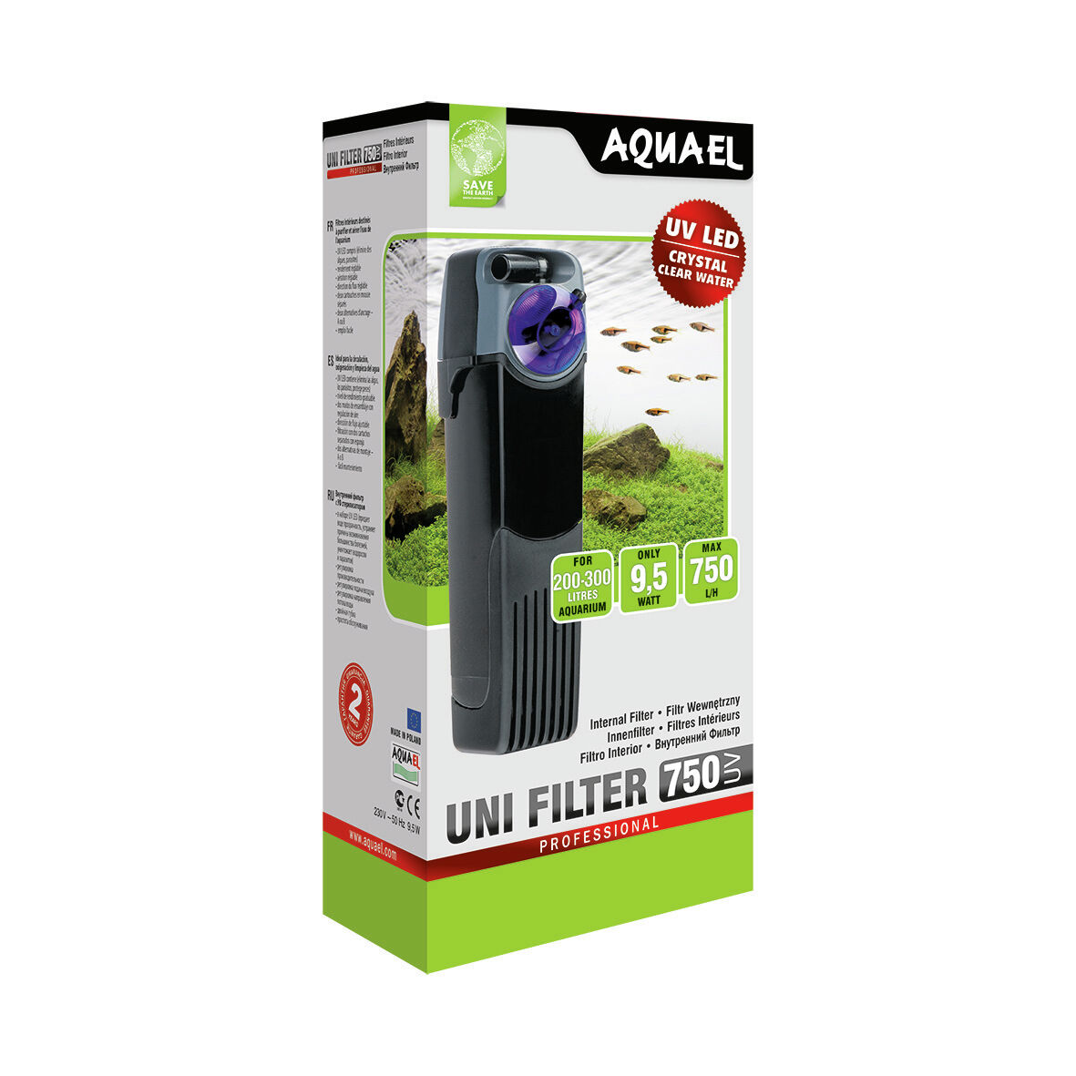 Aquael Unifilter 750-UV Filtro interior lámpara para acuarios thumbnail