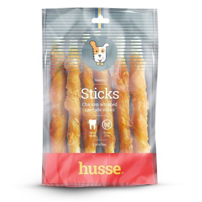 Sticks palitos Husse con pollo y cuero sabor Pollo, , large image number null