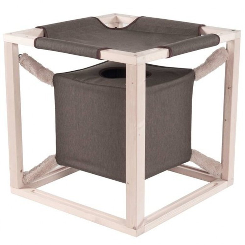 Cama con hamaca Catcube para gatos color Marrón, , large image number null