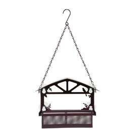 Zolux Comedero Techo y Ventana Semilla para pájaros