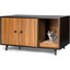 COSTWAY 3 en 1 Mesa Auxiliar y Casa para Gatos, Mesa de Centro con Caja de Arena de Madera 90x50x50cm, , large indicador imagen numero 1