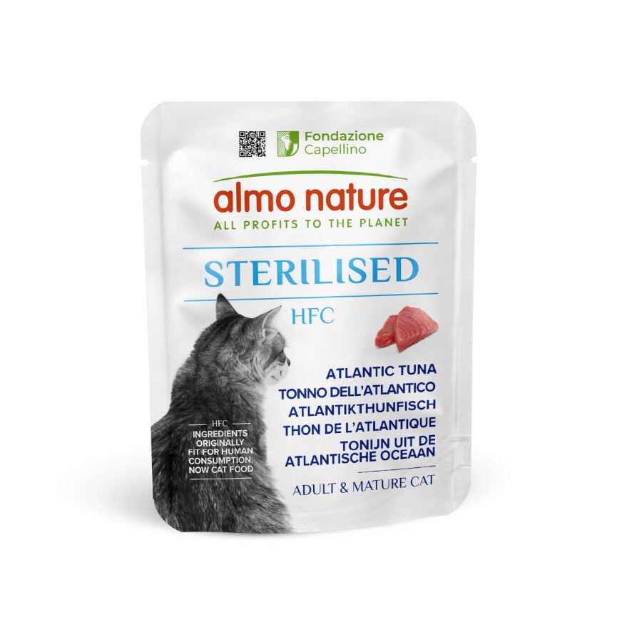 Almo Nature HFC Sterilised Atún del Atlantico en sobre para gatos