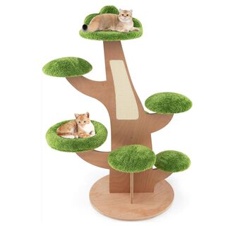 COSTWAY Árbol para Gatos con Tabla Rascadora y Plataformas de Salto para gatos