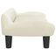 vidaXL Cama para perros de terciopelo crema 70x40x24 cm, , large indicador imagen numero 4