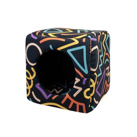 YAGU DESCANSO CUBO COMPACTO DOODLE T-U  33 x 33 x 33 CM