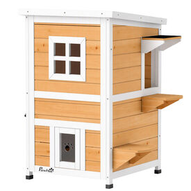 PawHut Caseta para Gato Madera Natural