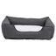 Vidaxl sof&aacute; acolchado rectangular con coj&iacute;n gris y blanco para perros, , large indicador imagen numero 6