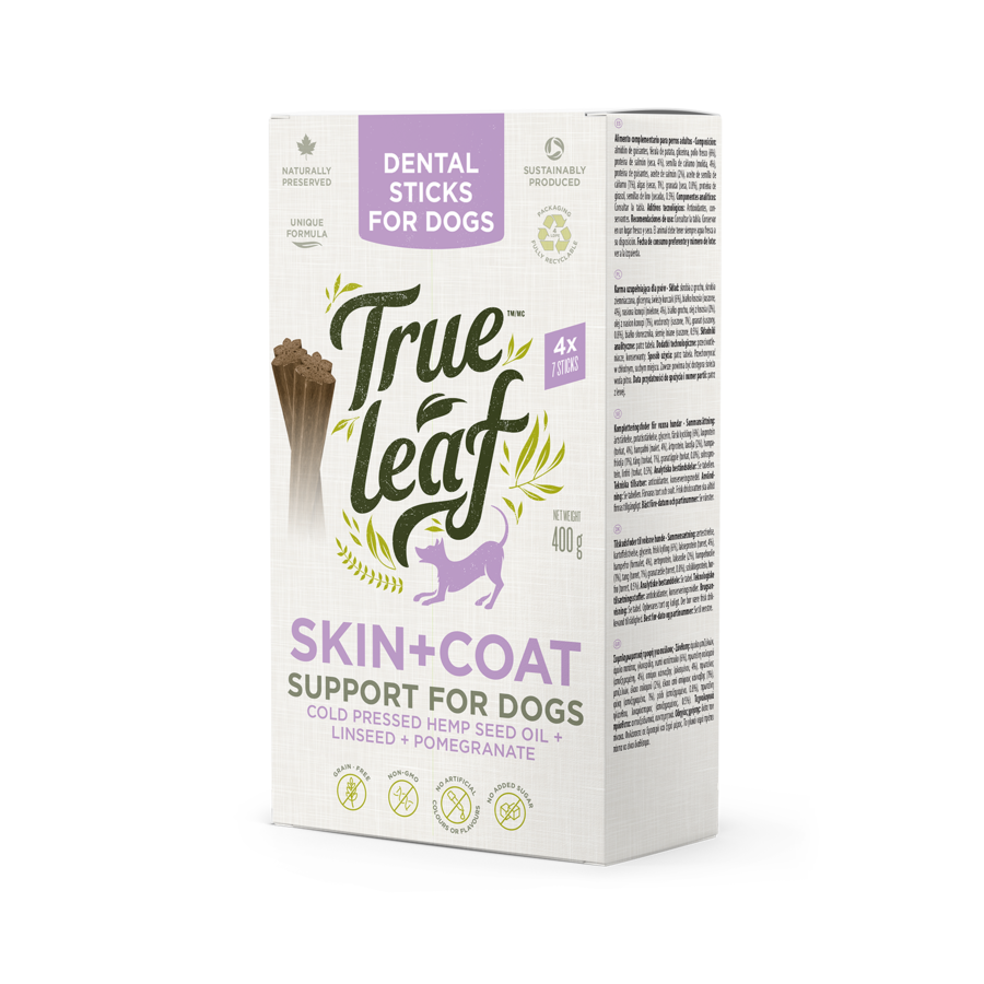 Rue Leaf True Hemp Snacks Dentales Skin+Coat para perros, , large Imagen numero 2
