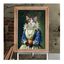 Mascochula artística lady retrato realista personalizada en lámina con tu mascota, , large indicador imagen numero 1