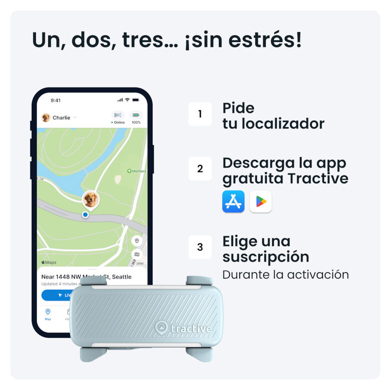 Tractive GPS Dog 6 Menta Rastreador para perros thumbnail