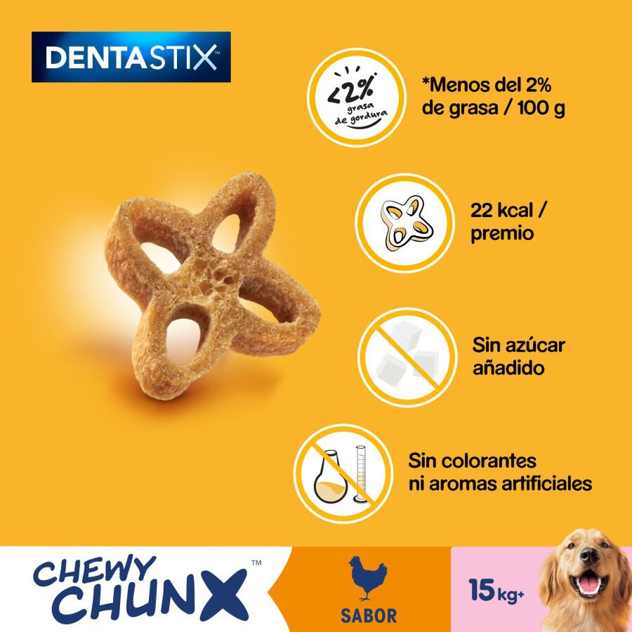 68 g Pedigree Dentastix Chewy Chunx Snacks Dentales Pollo para Perros Medianos y Grandes, , large Imagen numero 5