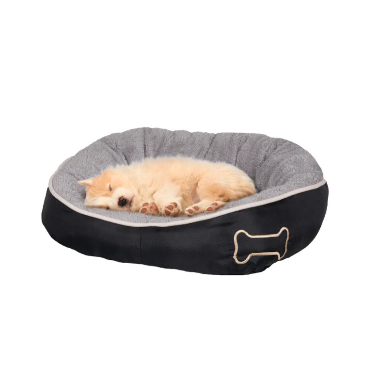 Flamingo Chips Rectángulo Gris cama cuna para perros, , large image number null