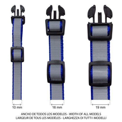 Collar reflectante para perros color Azul, , large Imagen numero 4