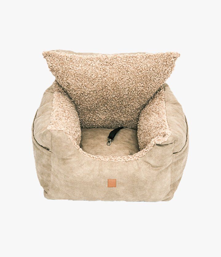 Pet and Co Asiento De Coche Harry Cuero Sint&eacute;tico Beis - Perros, , large Imagen numero 5