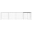 vidaXL Gallinero con techo acero galvanizado gris claro 603x98x90 cm, , large indicador imagen numero 22
