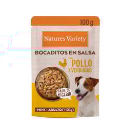 Nature's Variety Bocaditos Pollo Sobre en Salsa para perros adultos mini