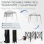 Outsunny Carpa Plegable 220x220x200 cm Cenador Plegable con 1 Pared Lateral Bolsa de Transporte Impermeable y Protección UV50+ para Jardín Patio Blanco, , large indicador imagen numero 5