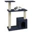 Vidaxl rascador sisal gris oscuro para gato, , large indicador imagen numero 3