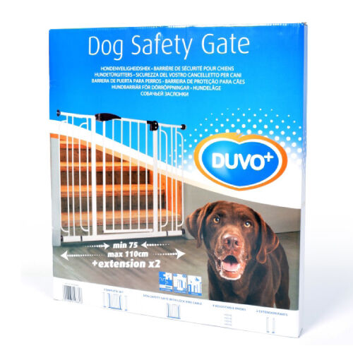 DUVO BARRERA DE SEGURIDAD CON PUERTA 75-110 CM, , large Imagen numero 1