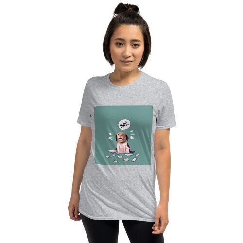 Mascochula camiseta mujer melasuda personalizada con tu mascota gris thumbnail
