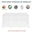 Pawhut valla modular blanca para mascotas pequeñas, , large indicador imagen numero 4