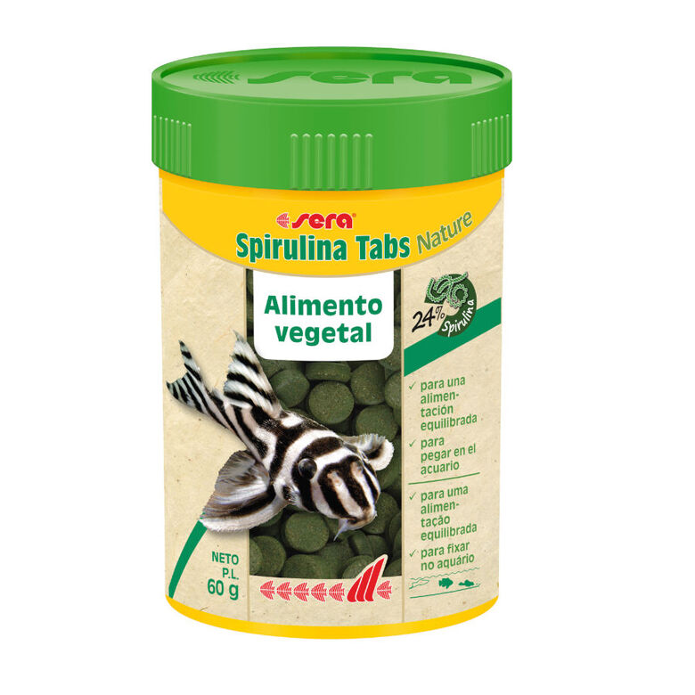 Sera Spirulina Tabs Nature Alimento Vegetal para peces thumbnail