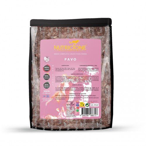 Nutricione BARF men&uacute; Pavo para perros (Pack), , large Imagen numero 1