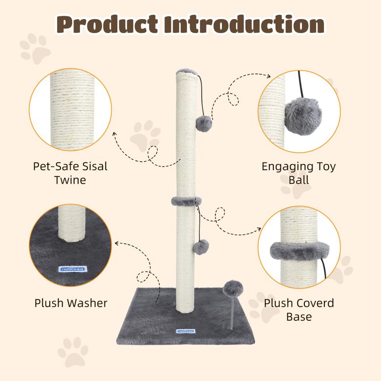 Nobleza Rascador Gris para gatos thumbnail