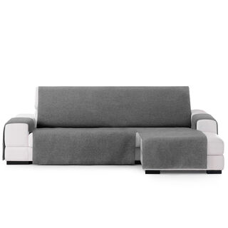 Vipalia Protector Cubre Sofá Chaise Derecho Color Gris Oscuro Modelo Brisa para perros