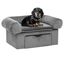 Vidaxl sofá con cajón gris para perros, , large indicador imagen numero 1