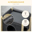Pawhut Cama Cueva para Gatos de Madera Barril Rascador para Gatos Casa para Gatos de Interior con 2 Cojines Extra&iacute;bles y Lavables Tablero de Sisal 40x40x70 cm Gris, , large indicador imagen numero 5
