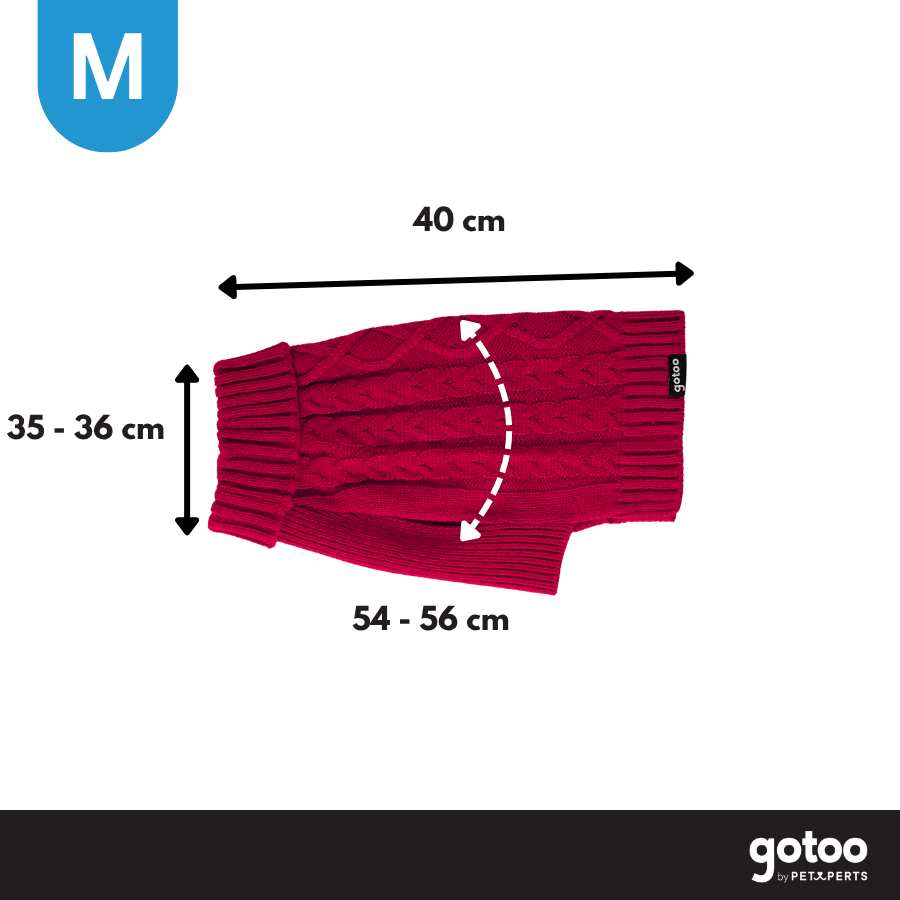 Gotoo Jersey de Punto Rojo para perros, , large Imagen numero 4
