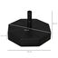 Outsunny Base de Sombrilla Rellenable de Agua 28 kg o Arena 40 kg Soporte de Parasol Octagonal Apto para Postes de 38mm 48 mm para Jardín Terraza Ø60x36 cm Negro, , large indicador imagen numero 3