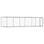 vidaXL Jaula de perros con puerta acero galvanizado gris 10x2x1,5 m, , large indicador imagen numero 13