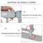 PawHut barrera de seguridad extensible para escaleras gris para perros, , large indicador imagen numero 4