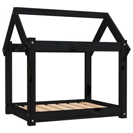 VidaXL Estructura Cama con forma de casa negra para perros